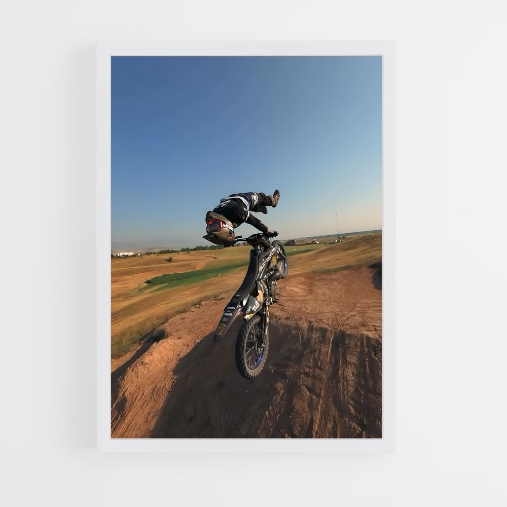 Poster Tricks & Thrills – affiche Motocross freestyle (vue 3)